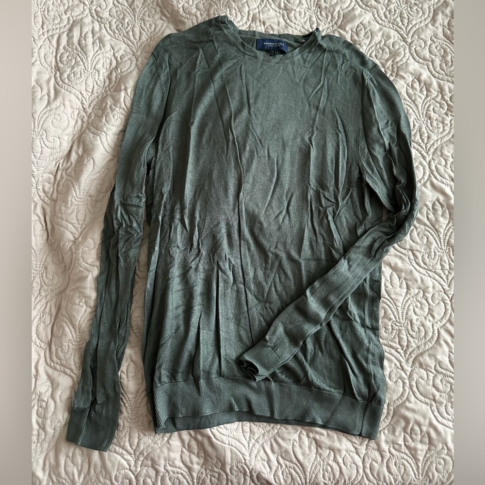 Green Sweater - long torso